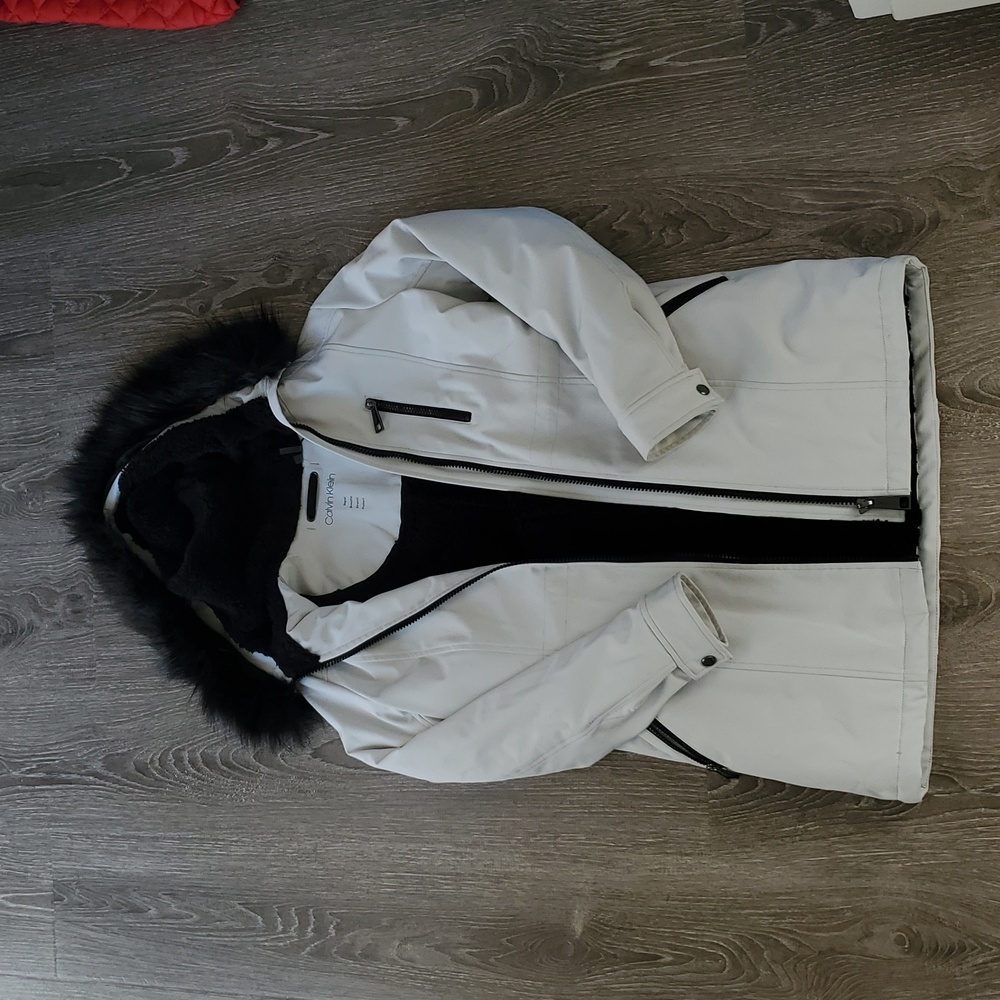 Calvin Klien Hooded Fur Parka